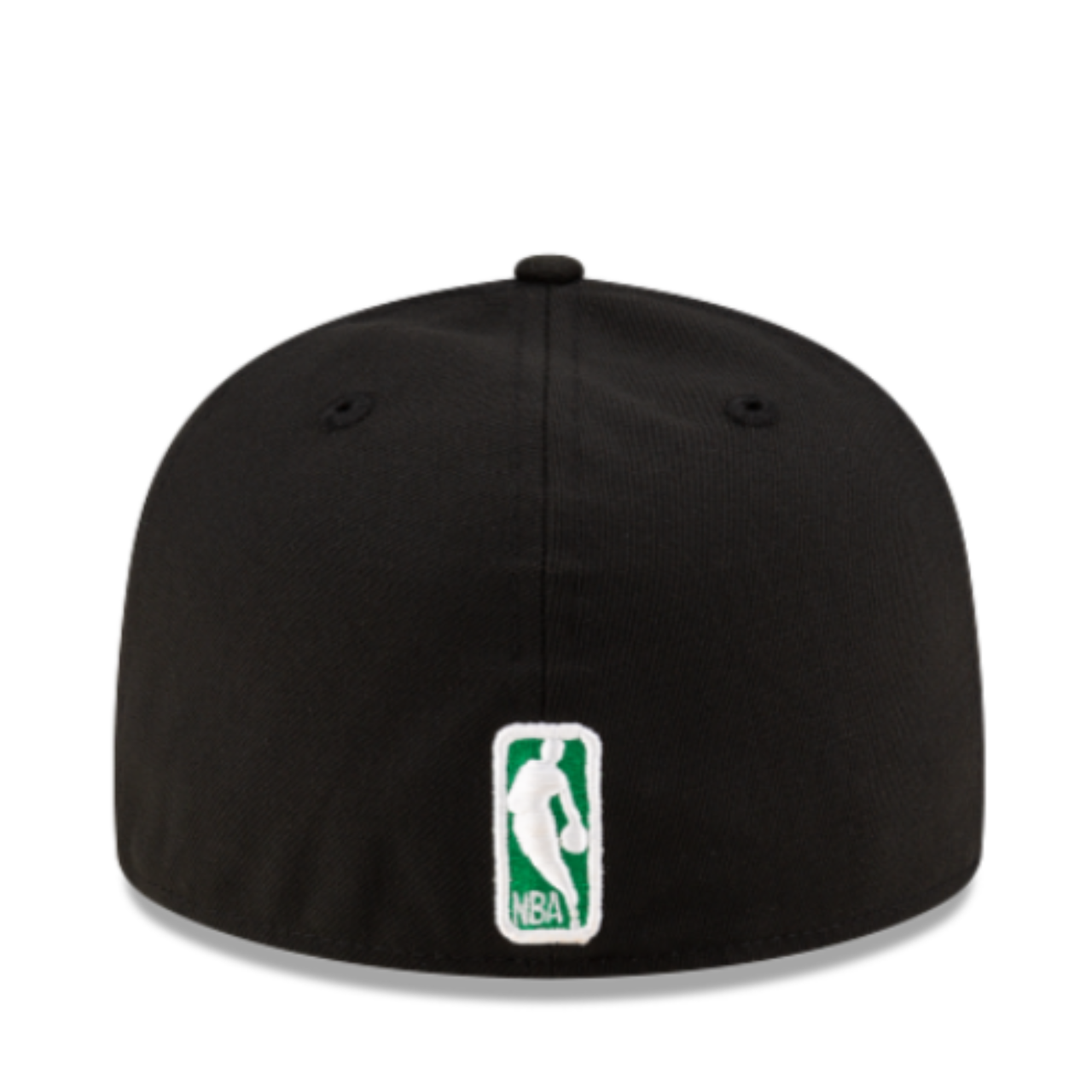 back of Boston Celtics Black 59FIFTY Fitted Hat