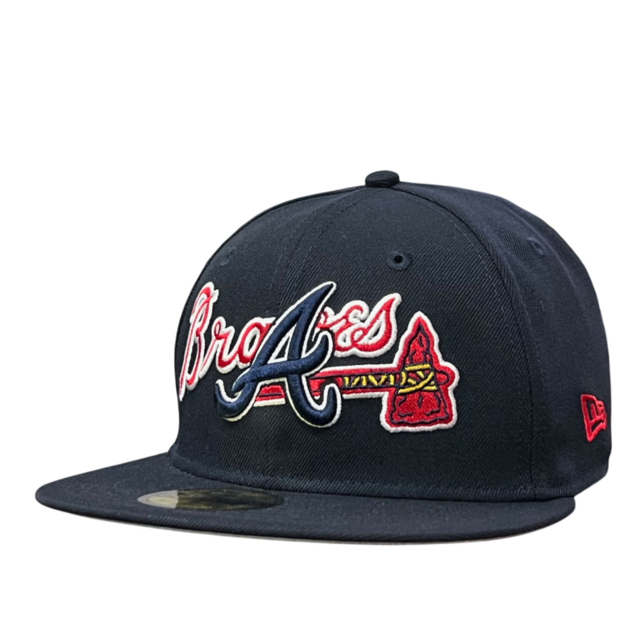 Atlanta Braves Overlap Navy 59FIFTY Fitted Hat New Era