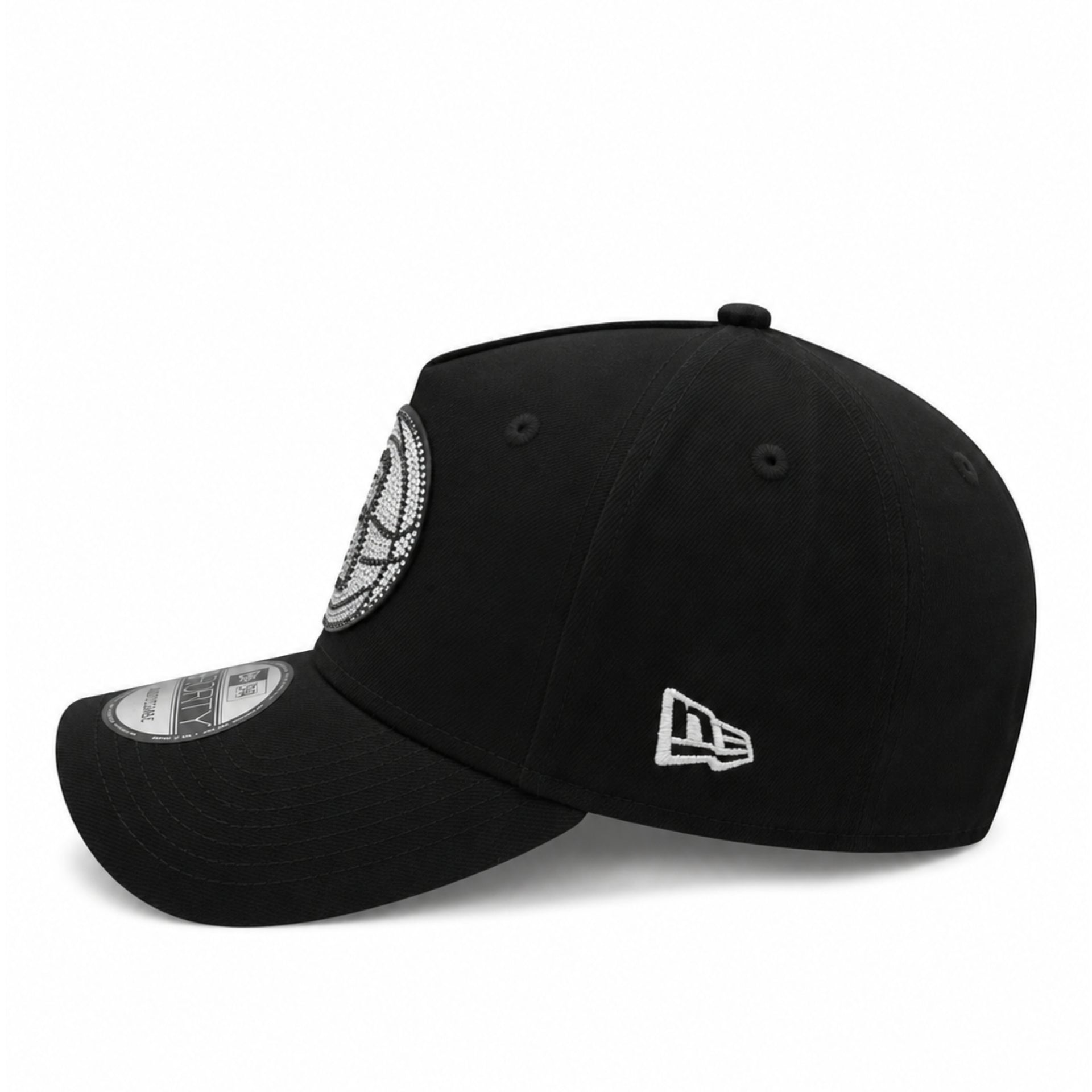 New Era Brooklyn Nets Rhinestone 9FORTY A-Frame Snapback Hat side view
