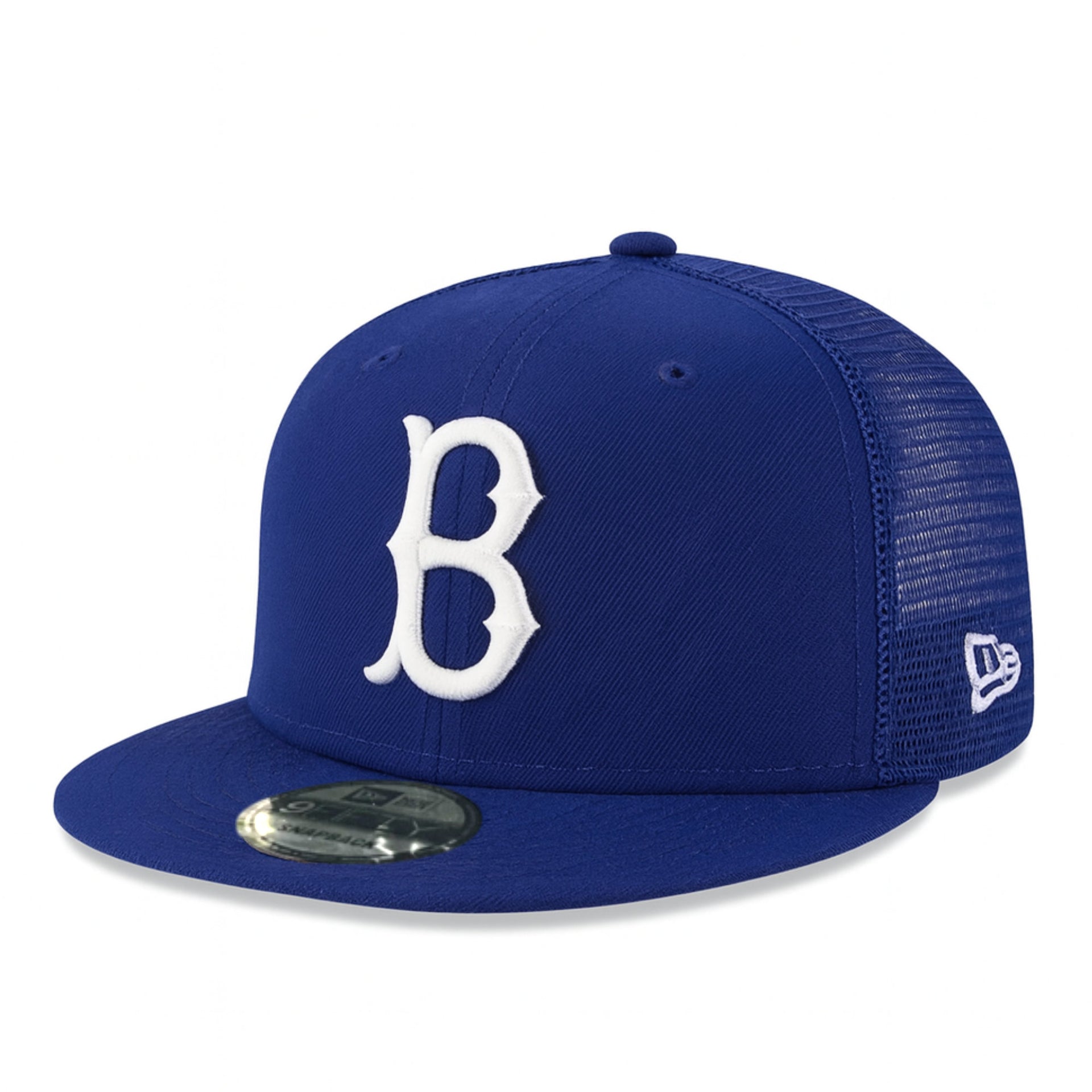 New Era Brooklyn Dodgers Blue Trucker 9FIFTY Snapback Hat