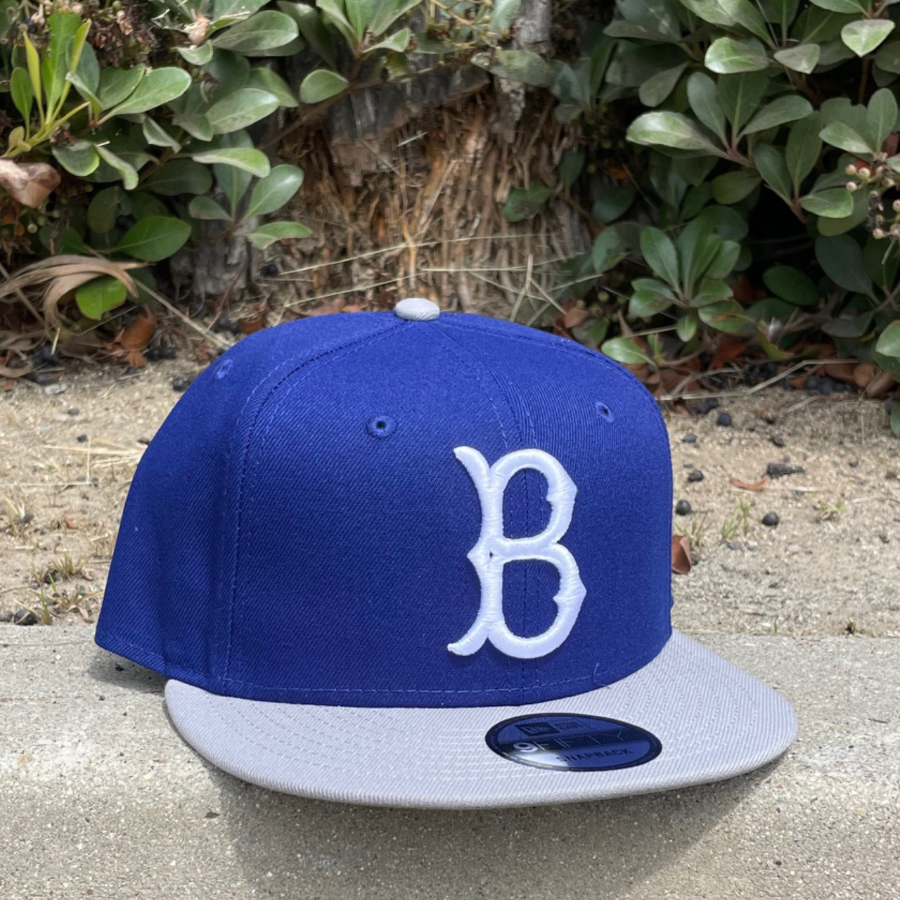 blue gray brooklyn dodgers 9fifty new era snapback