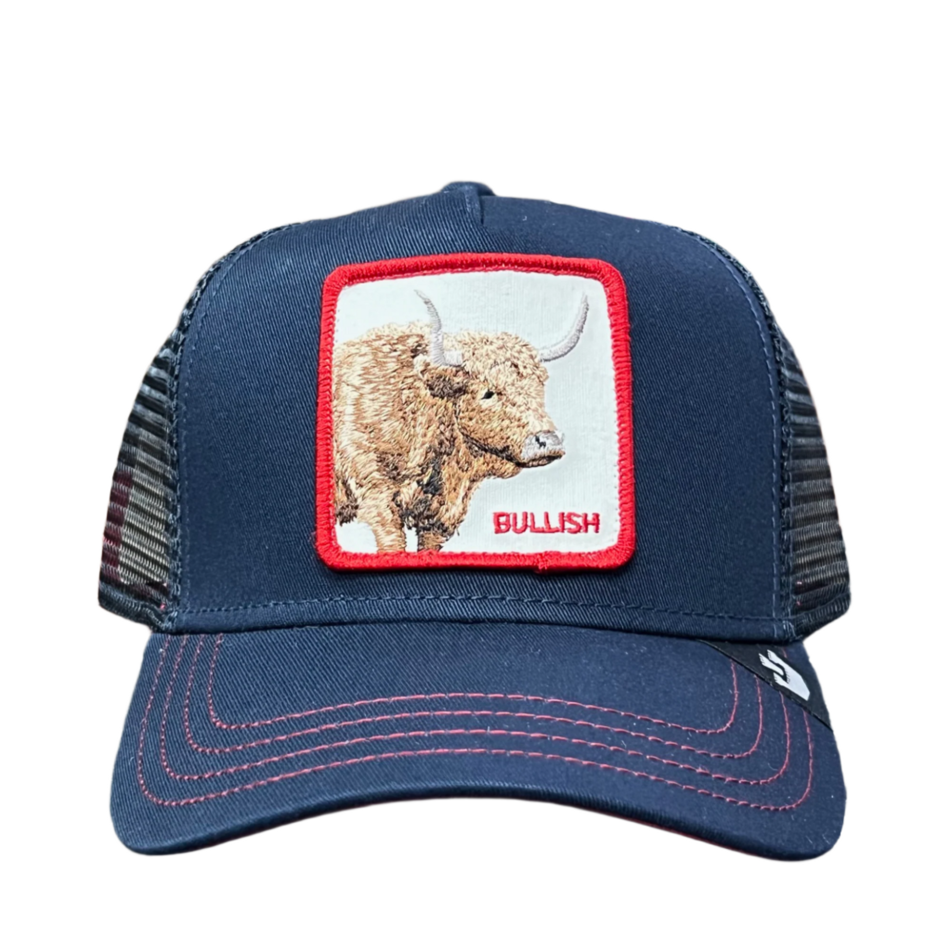 goorin bros the bullish bull navy trucker snapback hat