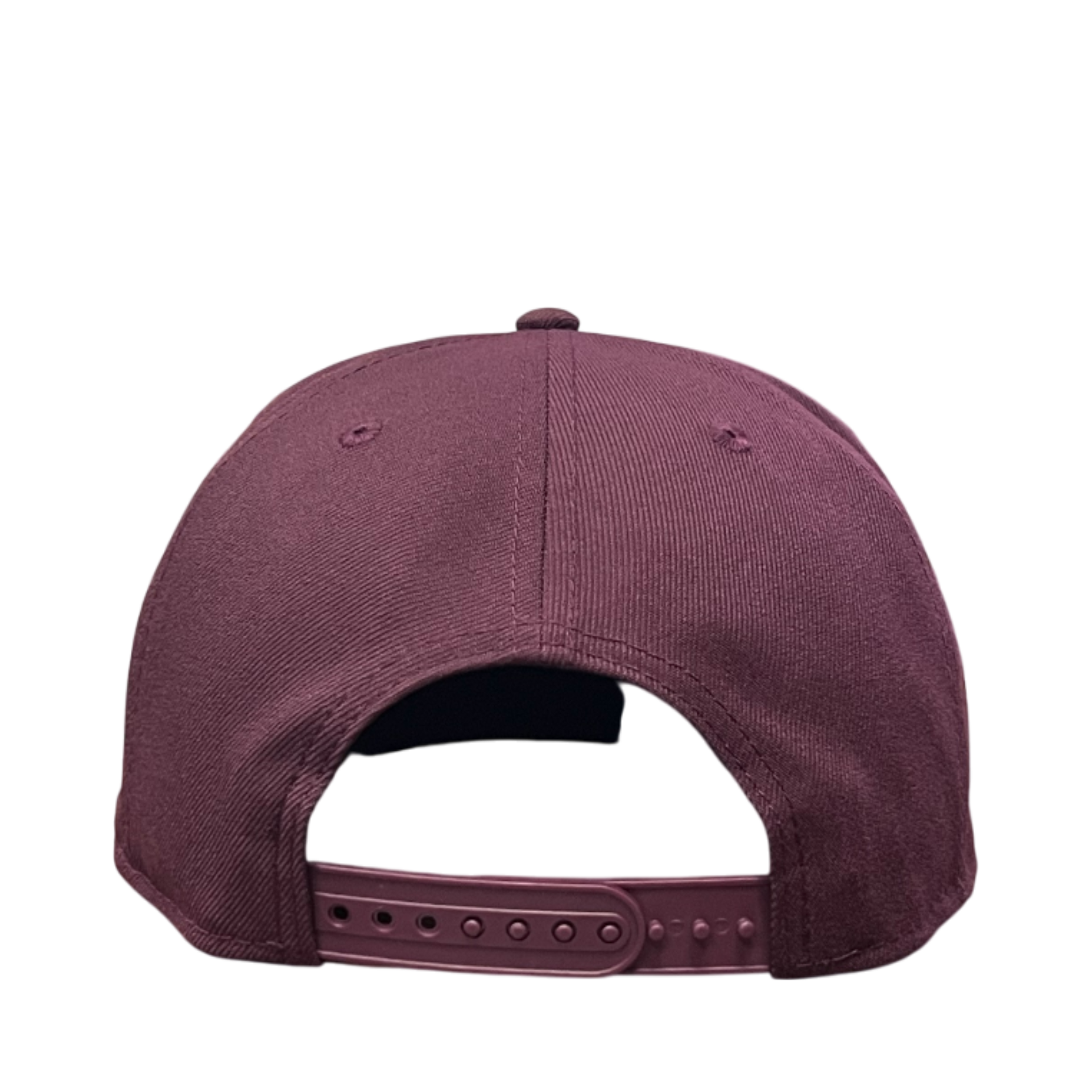 Back of New Era Los Angeles Anaheim Angels Maroon 9FIFTY Snapback Hat