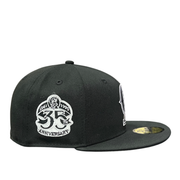 Los Angeles Anaheim Angels Cooperstown CA Black White 59FIFTY Fitted Hat