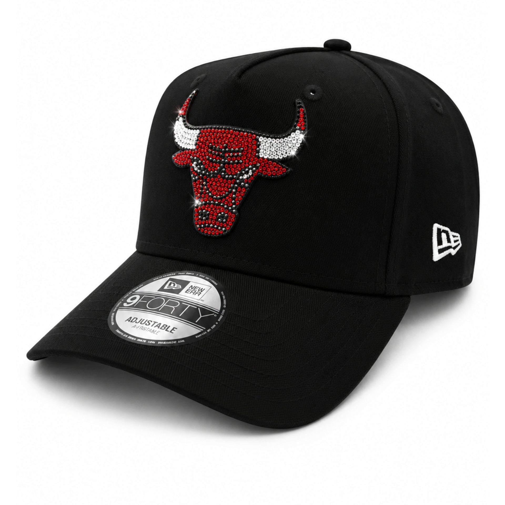 New Era Chicago Bulls Rhinestone 9FORTY A-Frame Snapback Hat angle view
