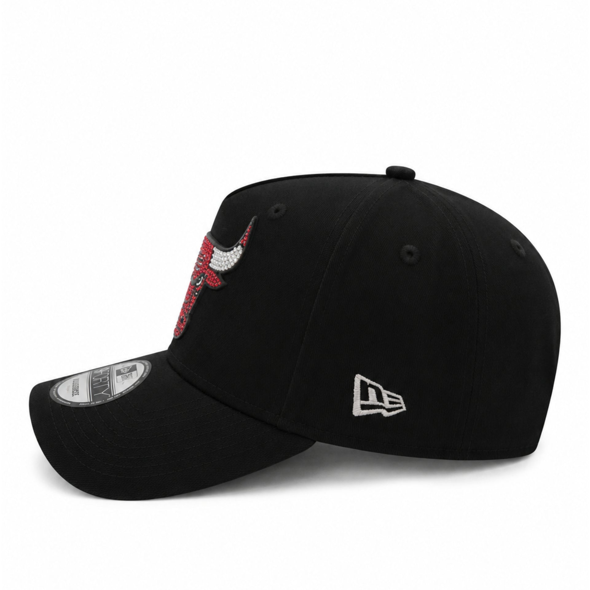 New Era Chicago Bulls Rhinestone 9FORTY A-Frame Snapback Hat side view