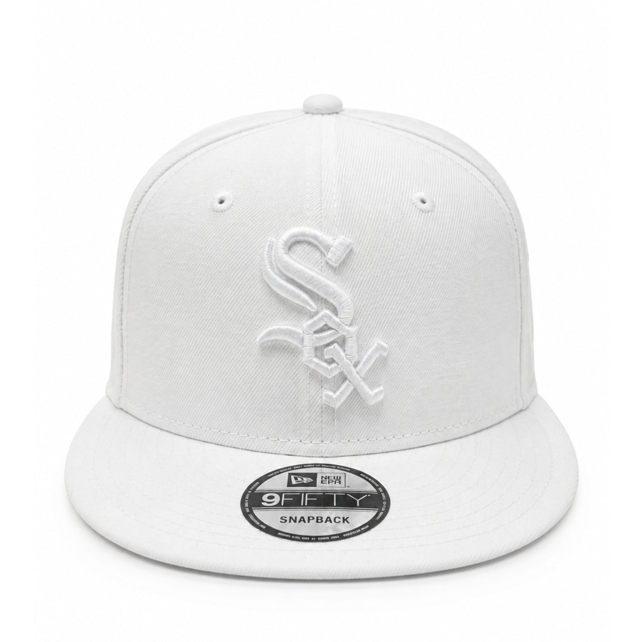 New Era Chicago White Sox White 9FIFTY Snapback Hat front view
