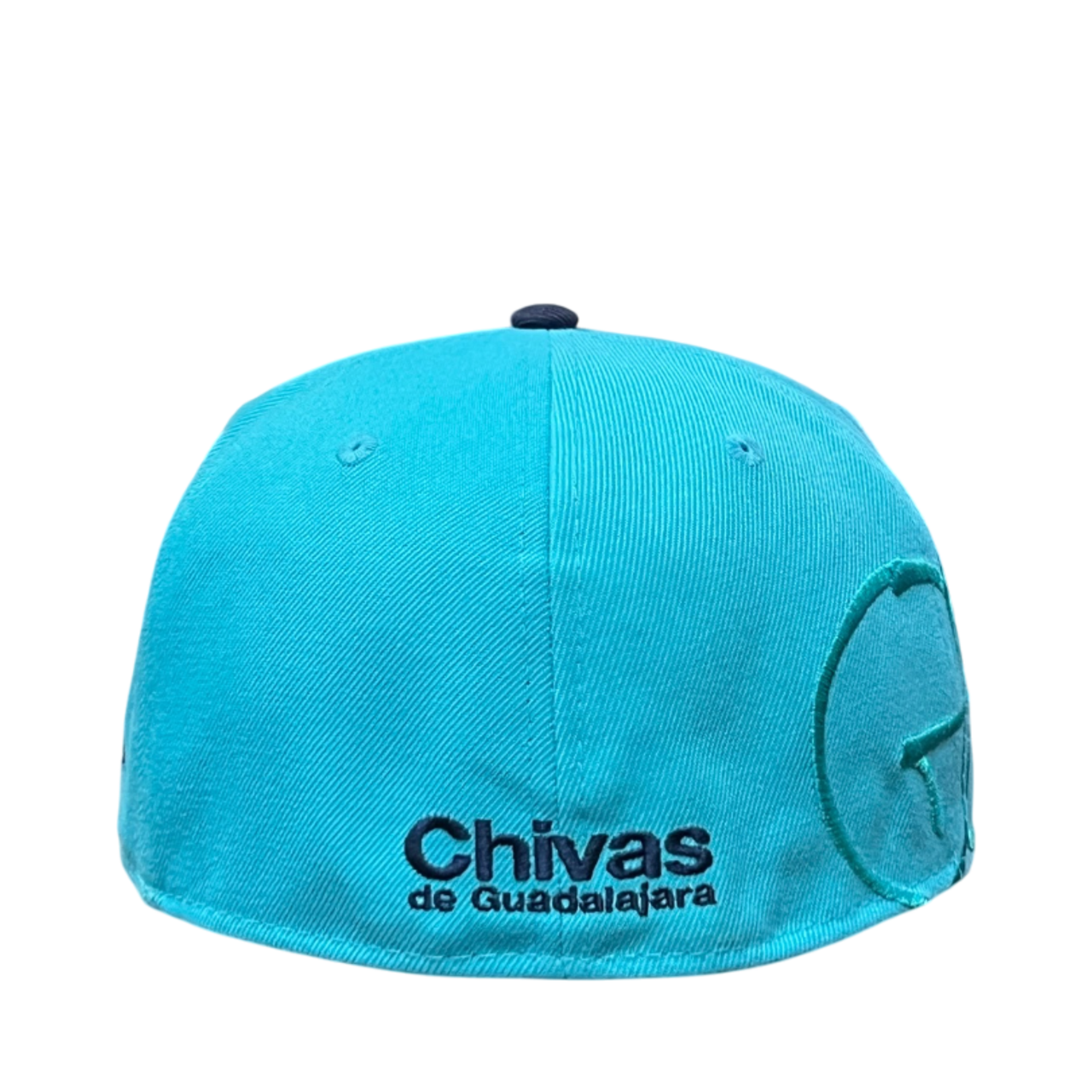 back of LMX Chivas De Guadalajara Graffiti Tag Blue Navy Fitted Hat