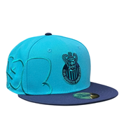 LMX Chivas De Guadalajara Graffiti Tag Blue Navy Fitted Hat
