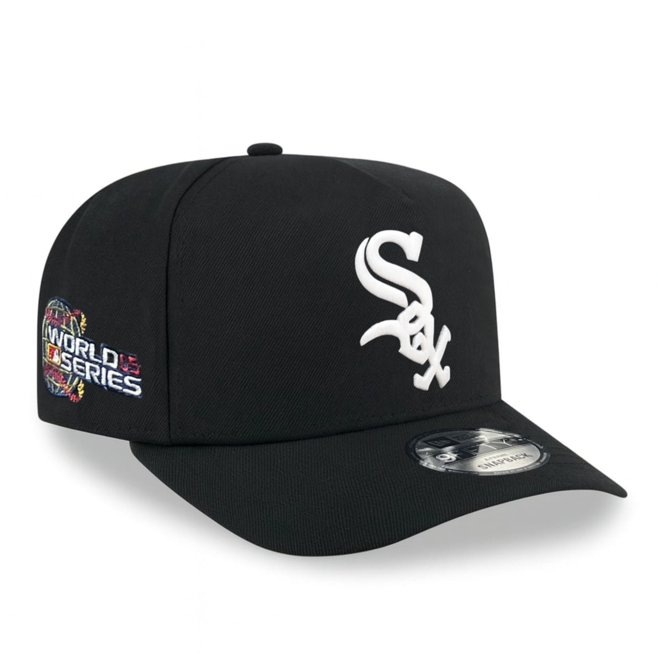 New Era Chicago White Sox World Series 05 Black 9FIFTY A-Frame Curved Snapback Hat