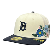 Detroit Tigers Tonal Florals Chrome Navy 59FIFTY Fitted Hat
