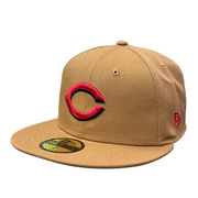 Kahki LBZ Brown Color Pack Cincinnati Reds New Era 59FIFTY Fitted Hat