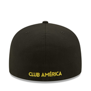 back of New Era Club America Black 59FIFTY Fitted Hat