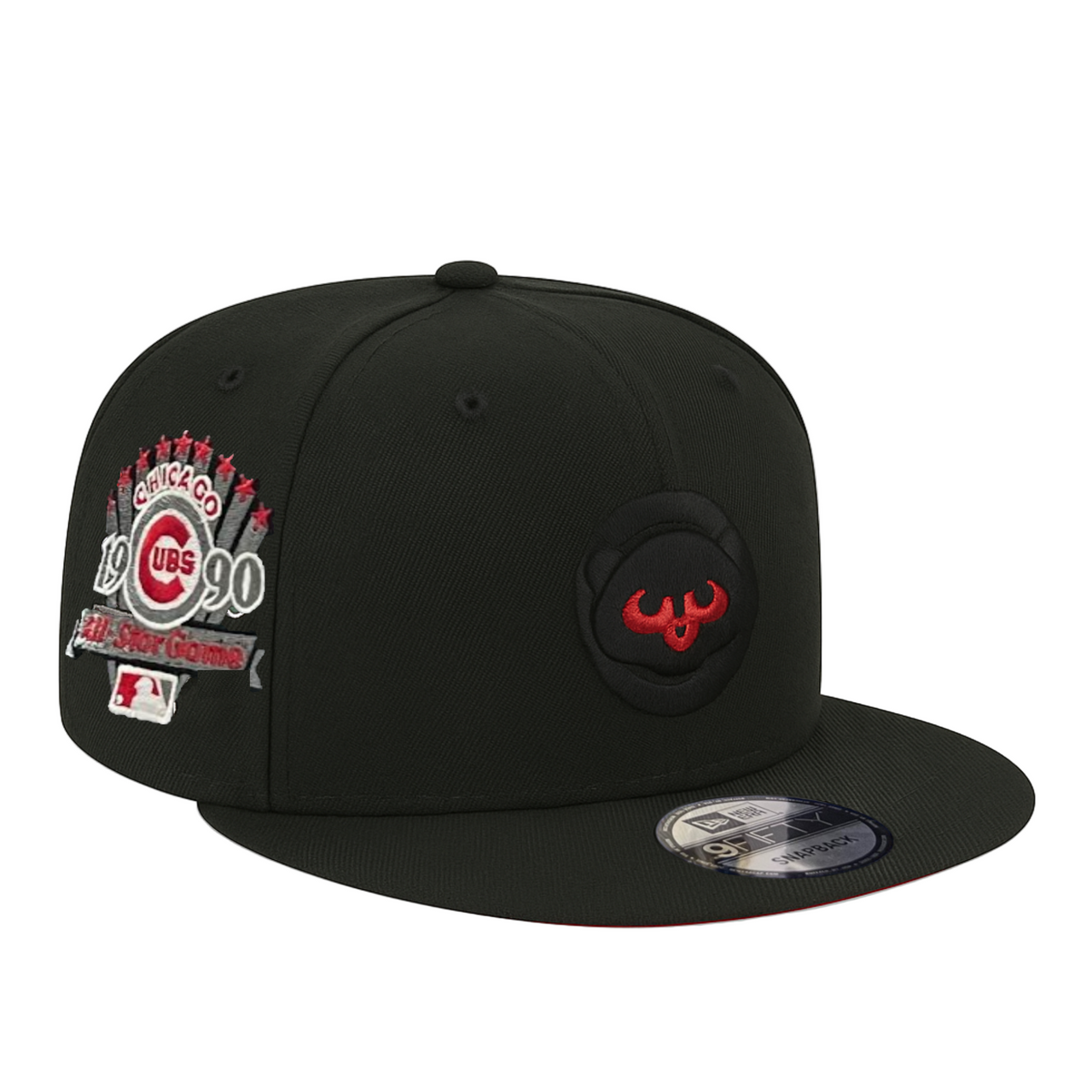 New Era Chicago Cubs Cooperstown 1990 ASG Black Red 9FIFTY Snapback Hat