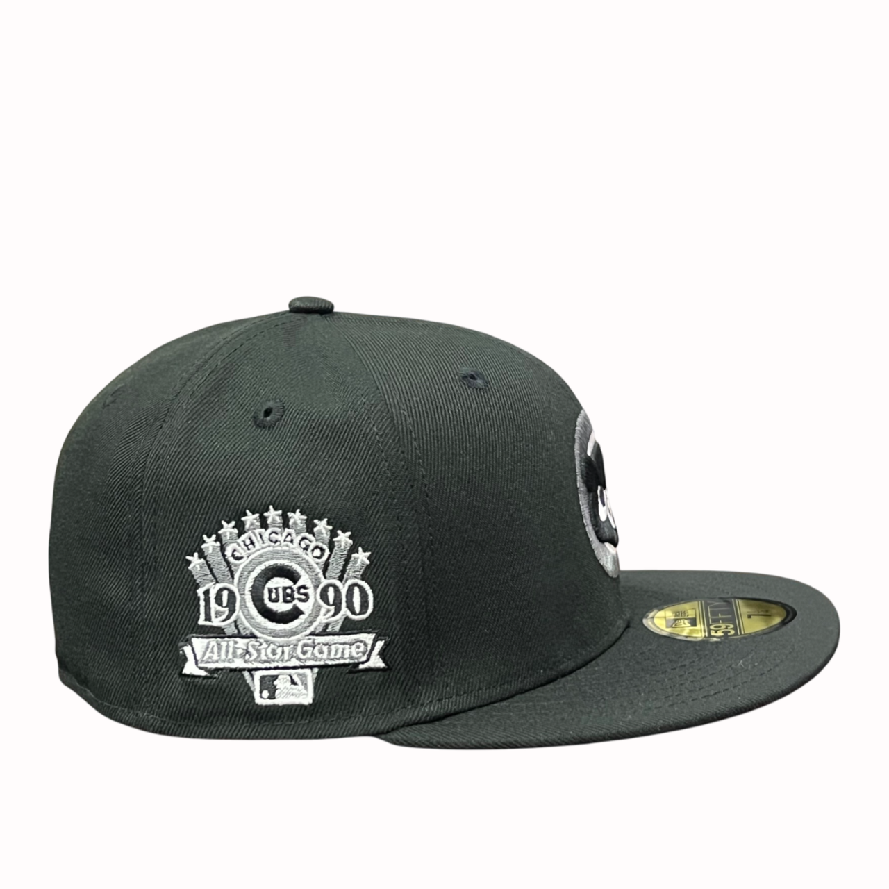 side of Chicago Cubs Cooperstown Black ASG 1990 59FIFTY Fitted Hat