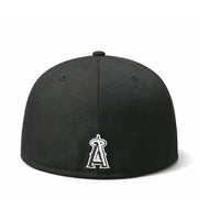New Era Los Angeles Anaheim Angels Cooperstown 59FIFTY Fitted Hat Black back view