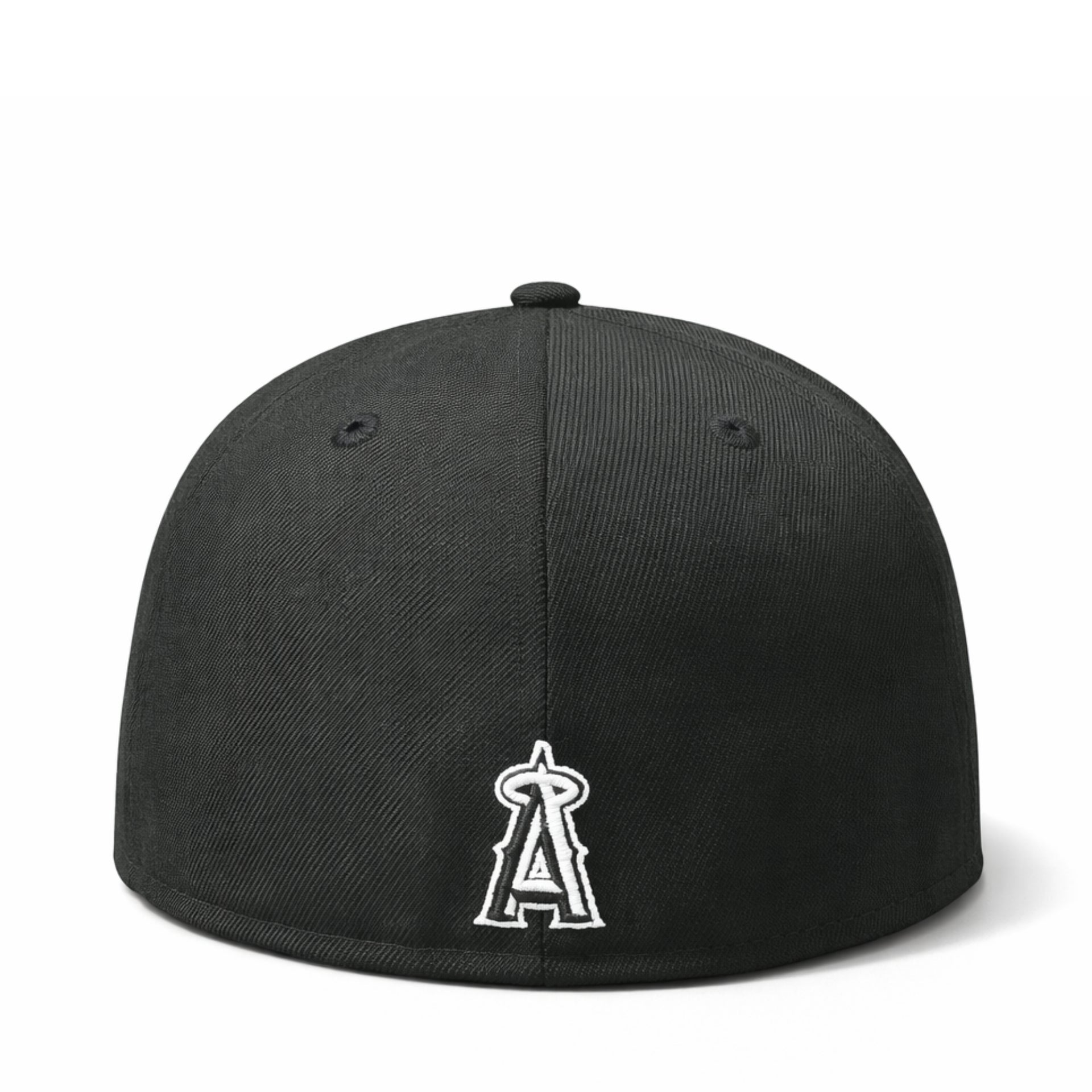 New Era Los Angeles Anaheim Angels Cooperstown 59FIFTY Fitted Hat Black back view