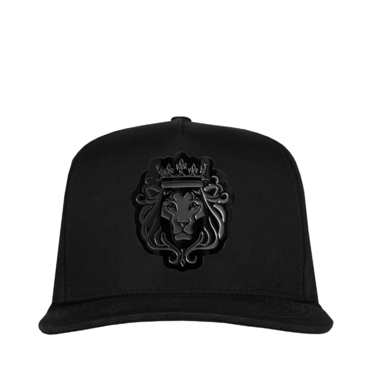 Black El Rey Lion Metal Logo JC Snapback Cap