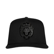 Black El Rey Lion Metal Logo JC Snapback Cap