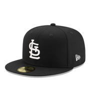 Black St. Louis Cardinals New Era fitted cap