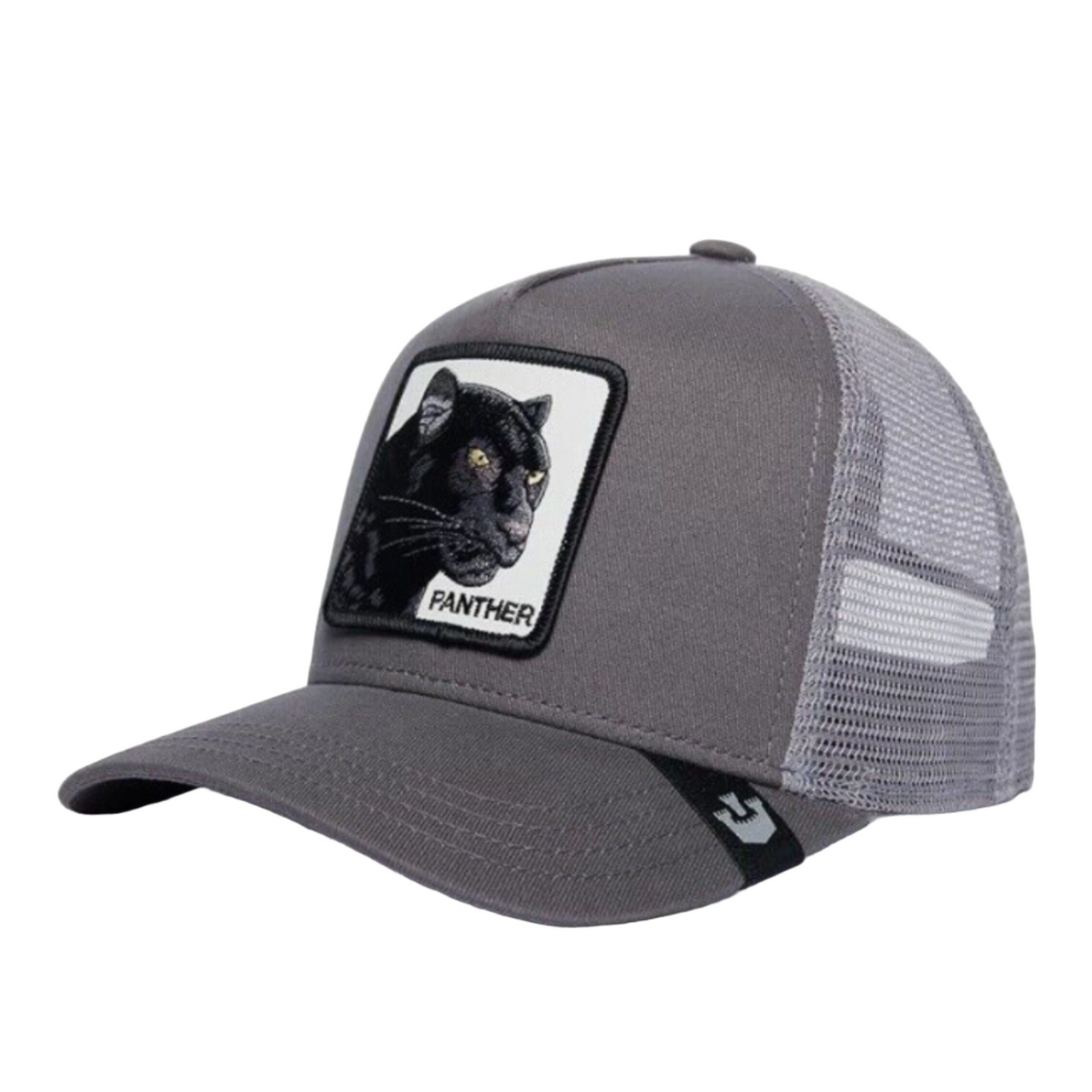 Gray The Panther Goorin Bros mesh trucker snpaback hat