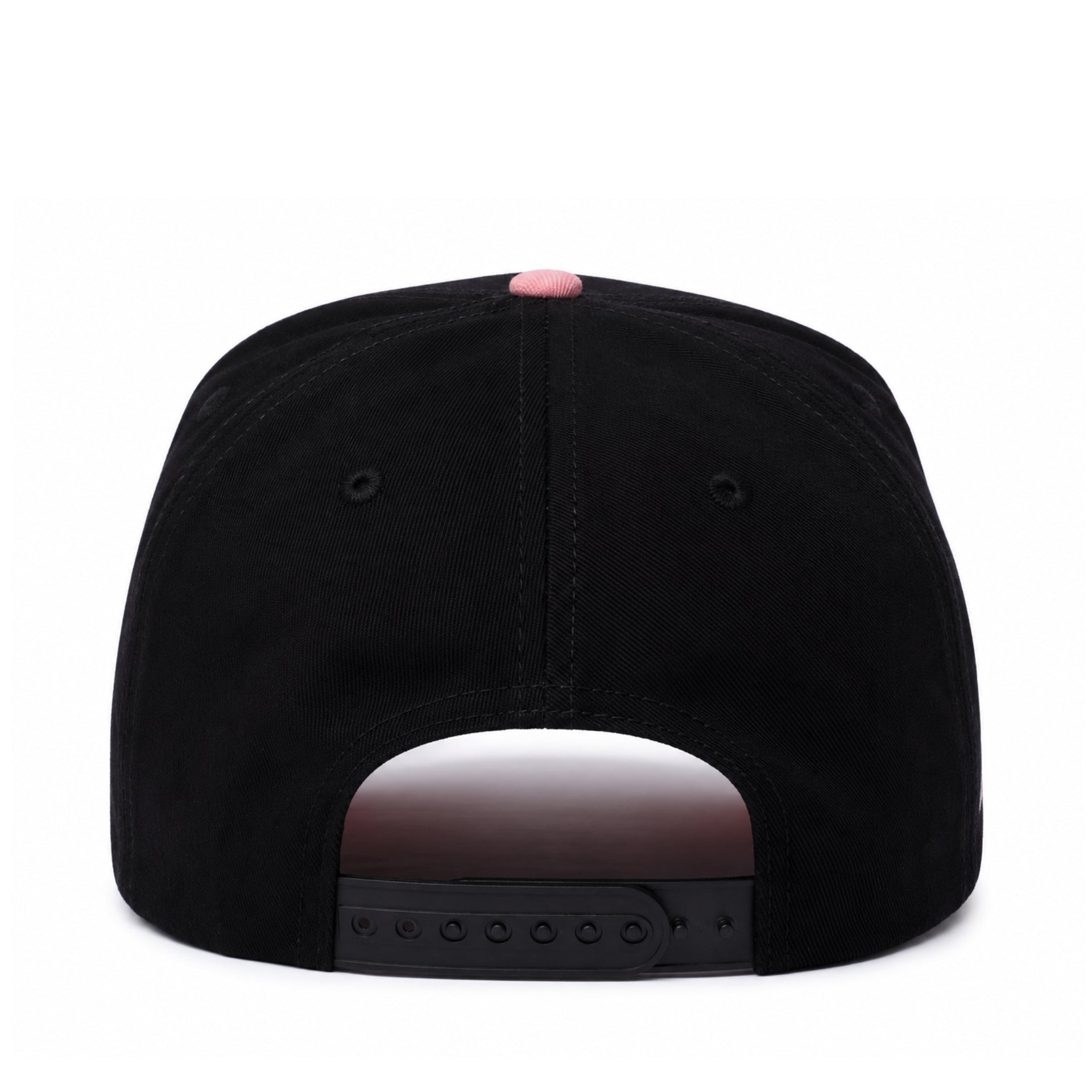 Dad Gang Horsepower Black Pink Snapback Hat back view