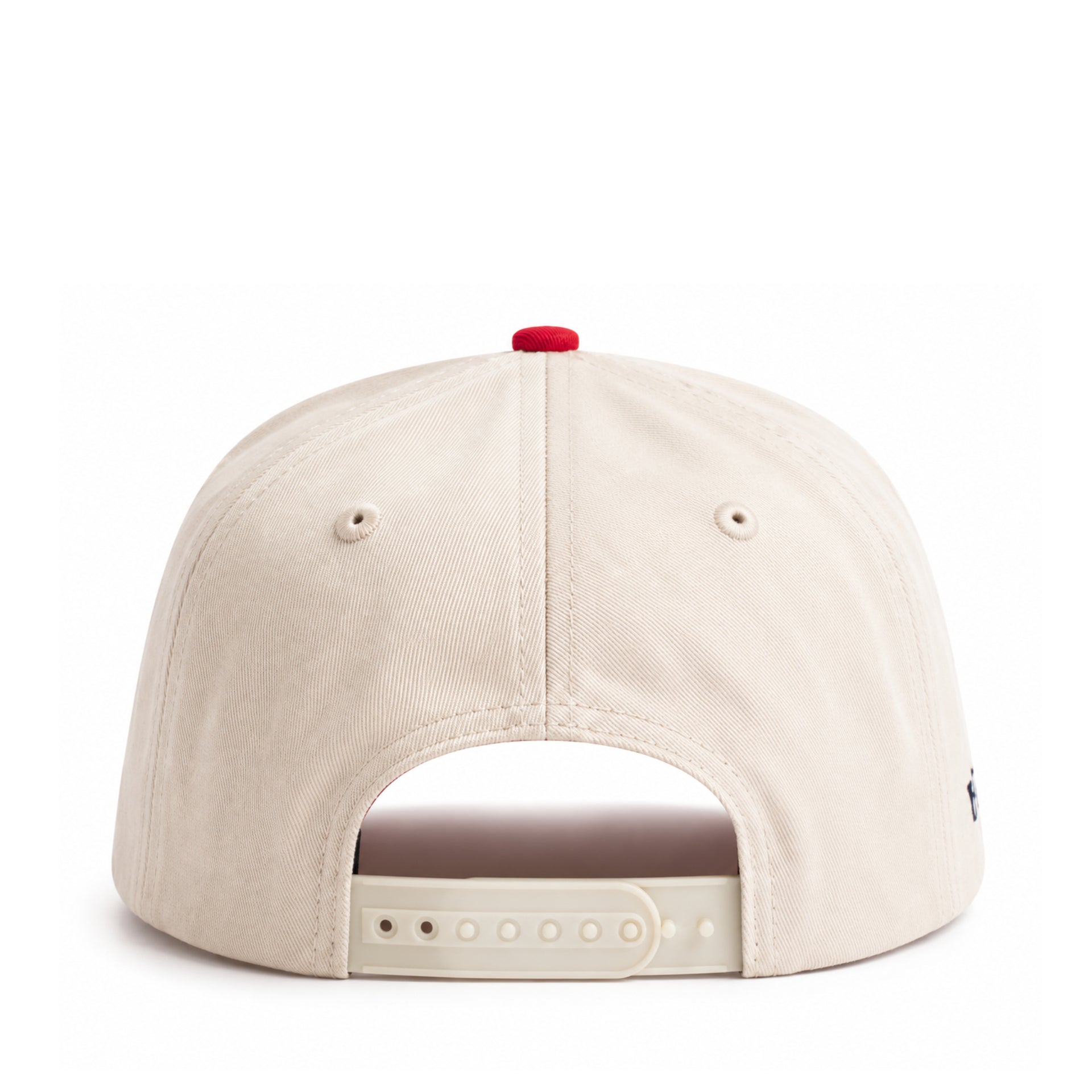 Dad Gang Horsepower Chrome Red Snapback Hat back view