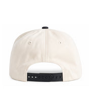Dad Gang Cream Black Snapback Hat back view