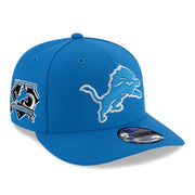 New Era Detroit Lions 75th Anniversary Blue 9FIFTY A-Frame Snapback Hat