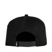 Black JC Black on Black Metal Trebol Logo Snapback Cap