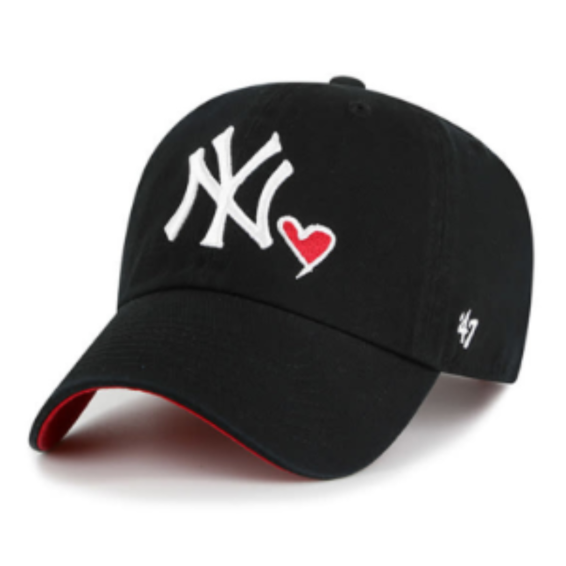 47' Brand New York Yankees Icon Black Clean Up Adjustable Strap Hat