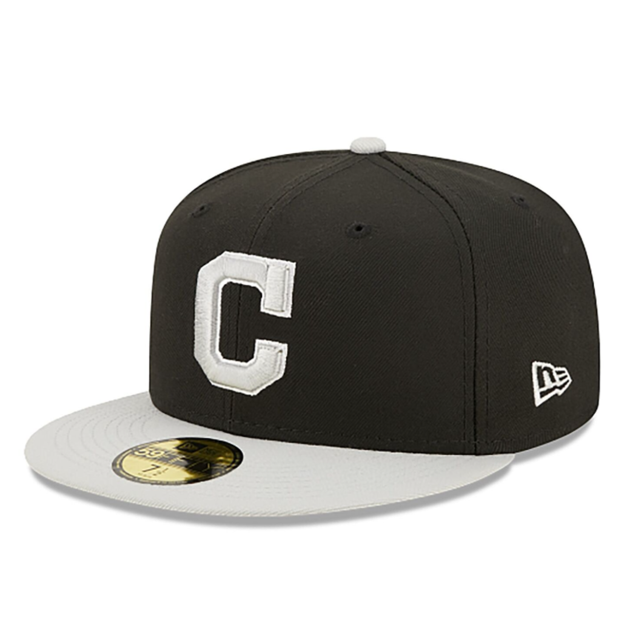 New Era MLB Cleveland Guardians C Metallic 59FIFTY Men's Fitted Hat