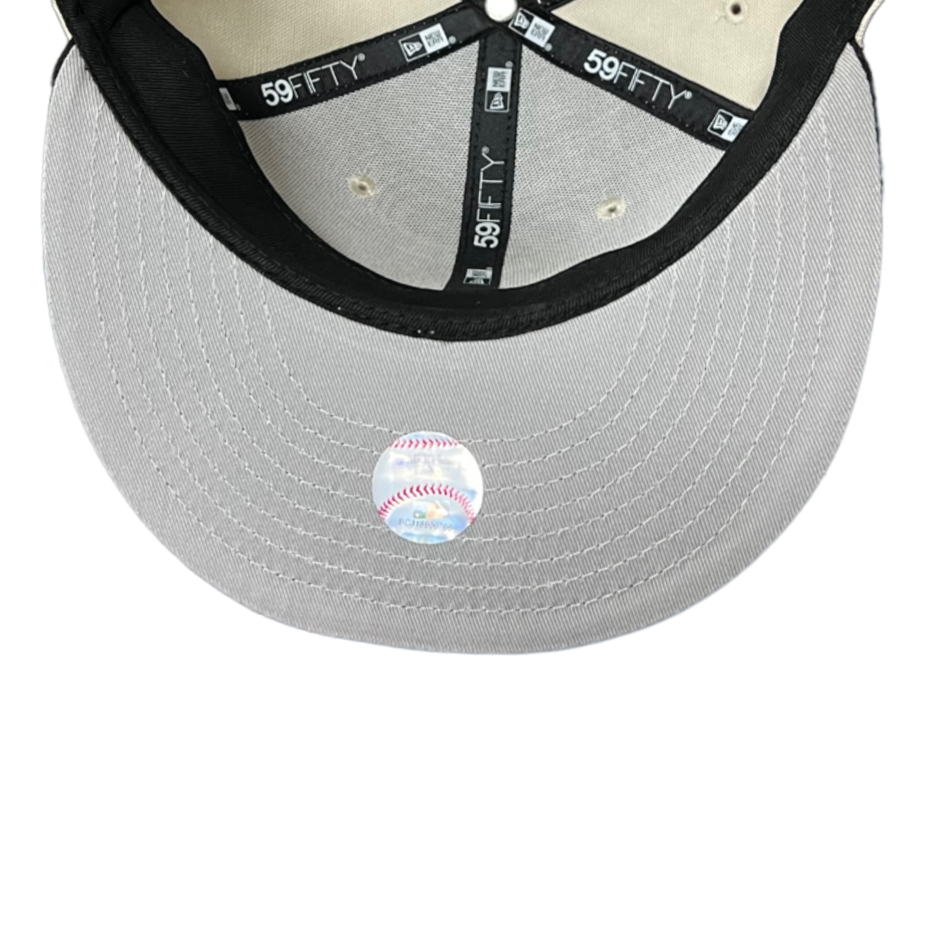 NewEra MLB Los Angeles Dodgers 2 Tone Stone 75th Anniversary 59FIFTY Men's Fitted Hat Under Visor