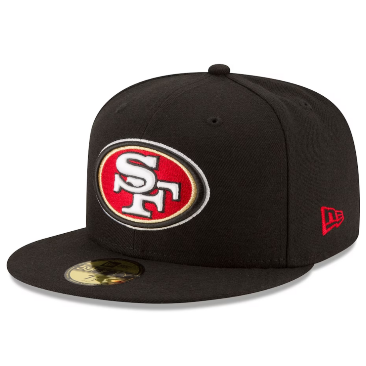 Black San Francisco 49ers New Era Fitted Cap