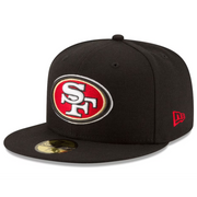 Black San Francisco 49ers New Era Fitted Cap