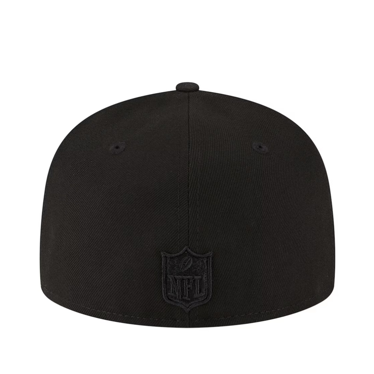 New Era NFL Los Angeles Chargers All Black 59FIFTY Fitted Hat Back