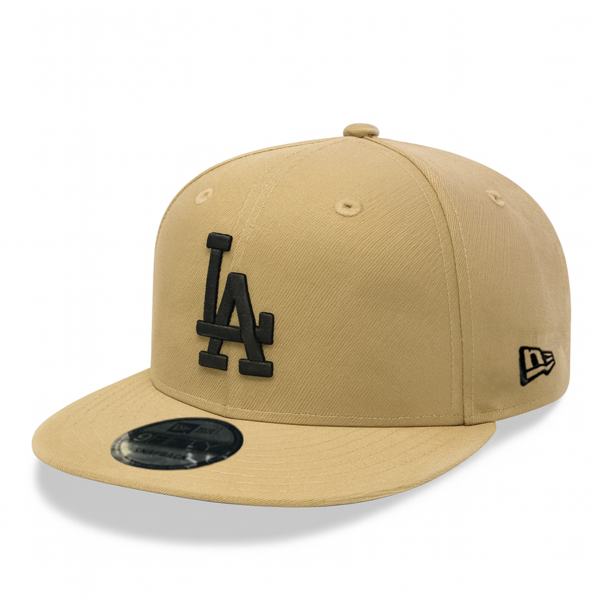 New Era Los Angeles Dodgers Khaki Black 9FIFTY Snapback Hat