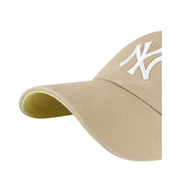 Under Visor View of 47' Brand New York Yankees BALLPARK Khaki Clean Up Adjustable Strap Hat