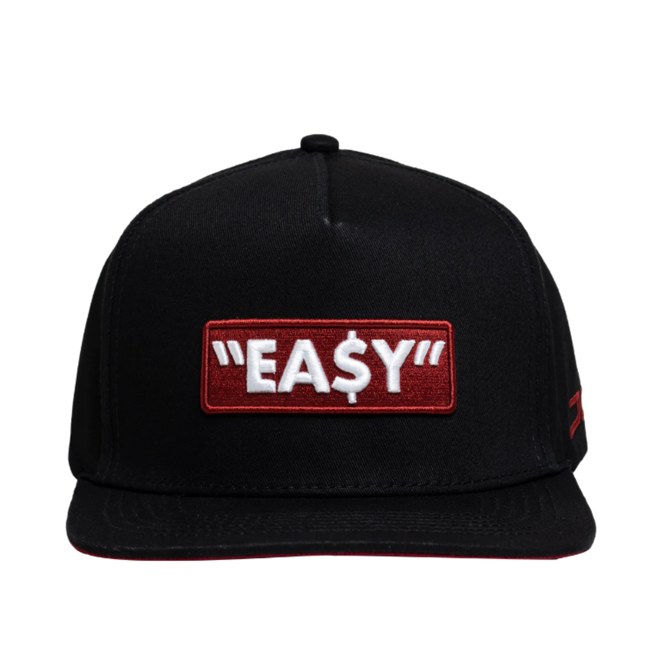 JC Brand Easy logo Black/Red Snapback Adjustable Men's Hat