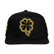 JC Hat Trebol Clover logo Gold/Black snapback