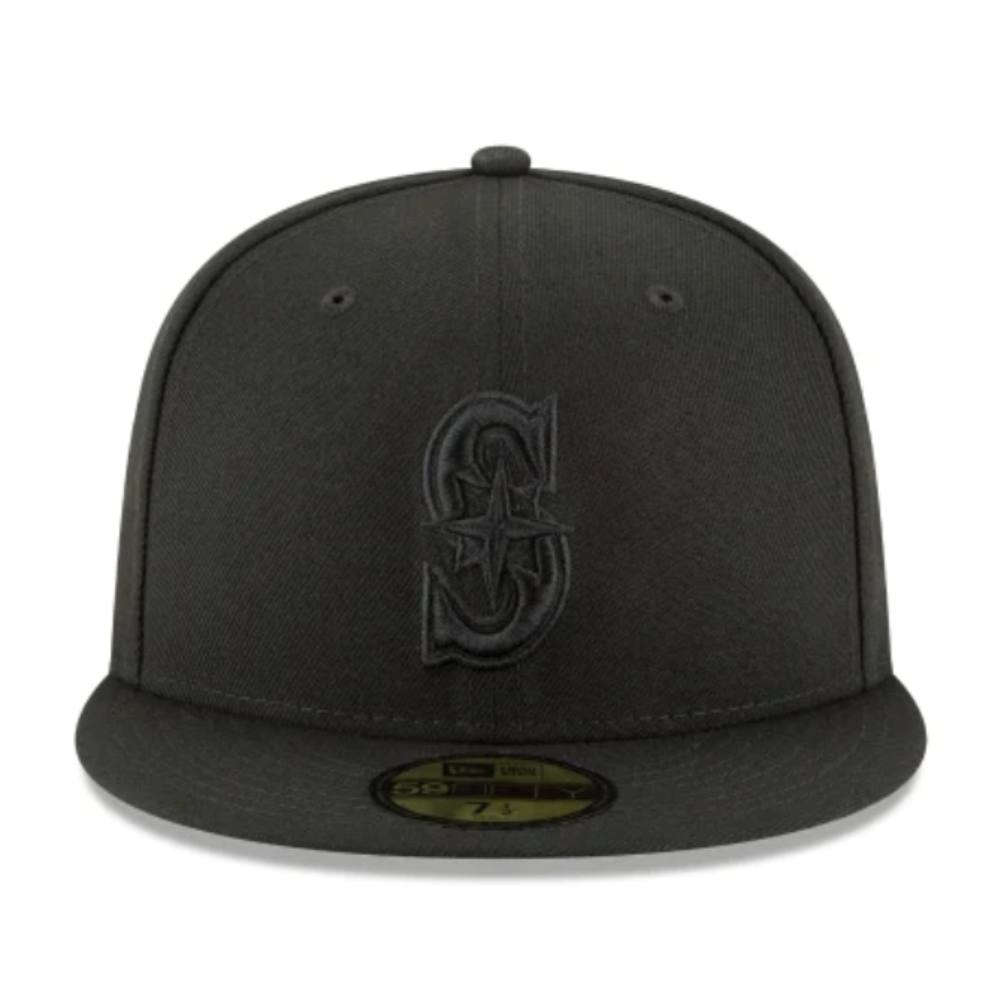 NewEra MLB Seattle Mariners S 59FIFTY Fitted Men's Hat All Black