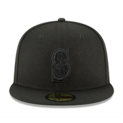 NewEra MLB Seattle Mariners S 59FIFTY Fitted Men's Hat All Black