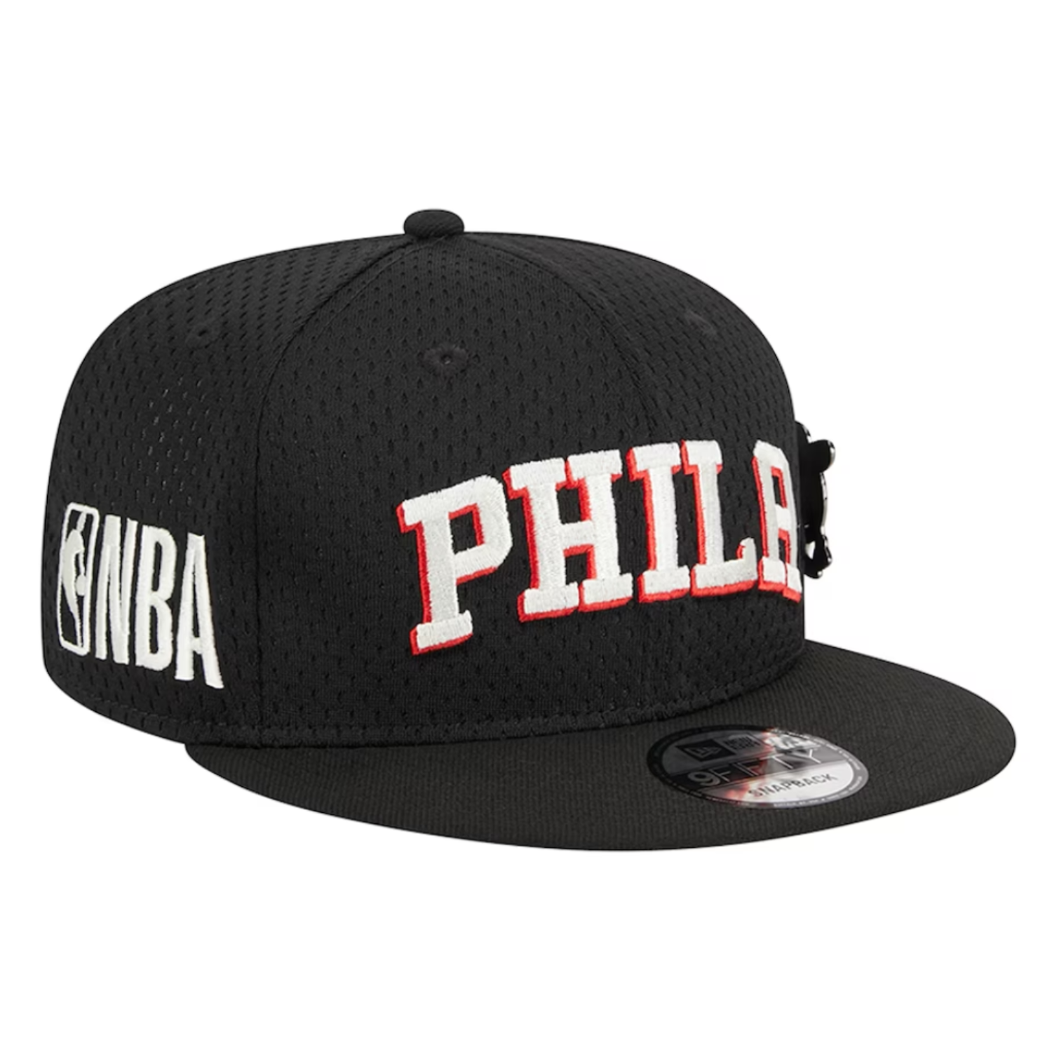 NewEra NBA Philadelphia 76ers Post-Up Pin Mesh 9FIFTY Snapback Hat