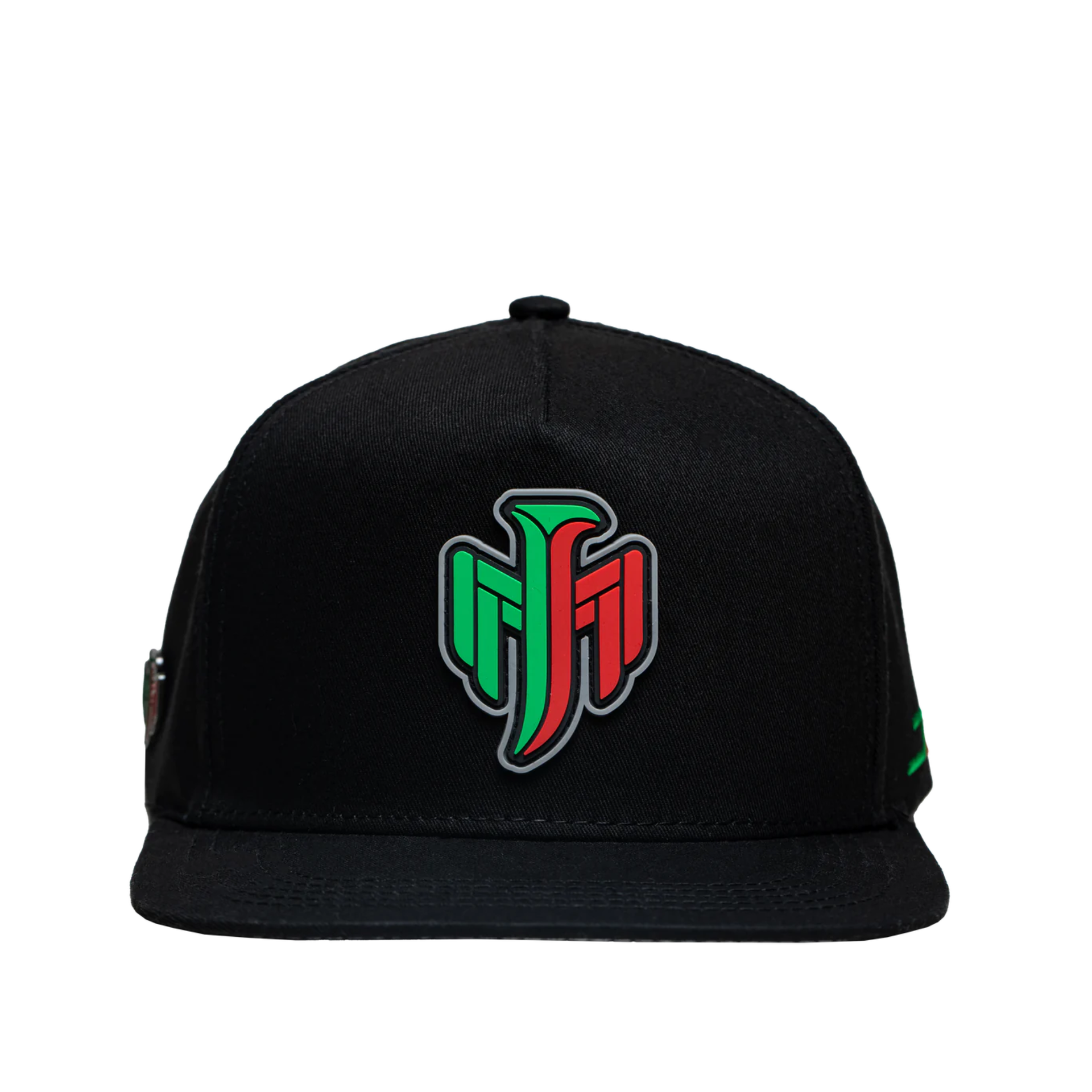 JC Hat Mexico Eagle Green/Red Logo Black snapback cap