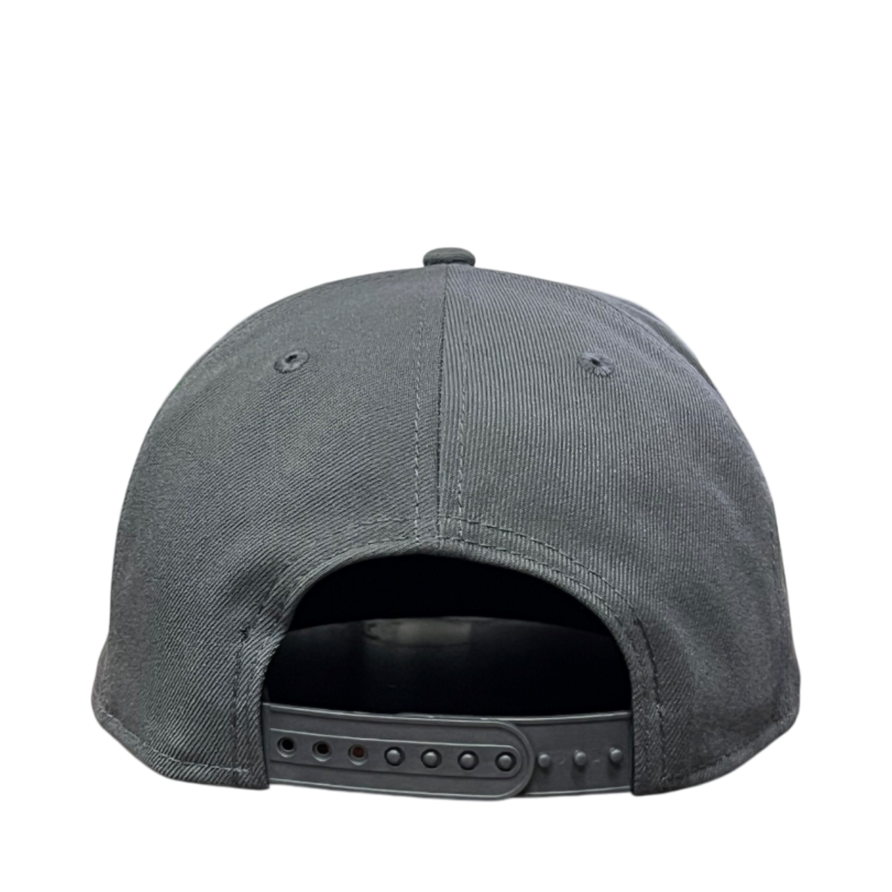 back of Las Vegas Raiders Dark Graphite 9FIFTY Snapback Hat