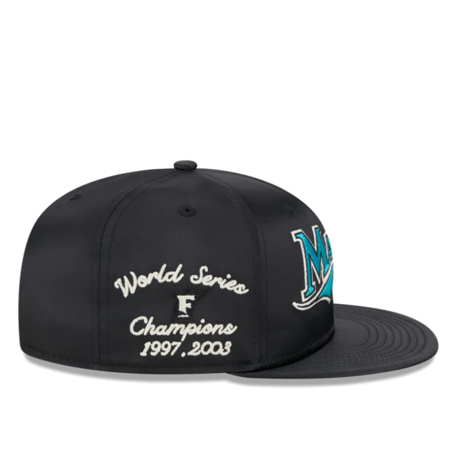 MLB Florida Marlins Satin Script 9FIFTY Men's Snapback Hat