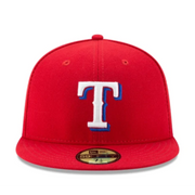 NewEra MLB Texas Rangers T 59FIFTY Fitted Men's Hat Red