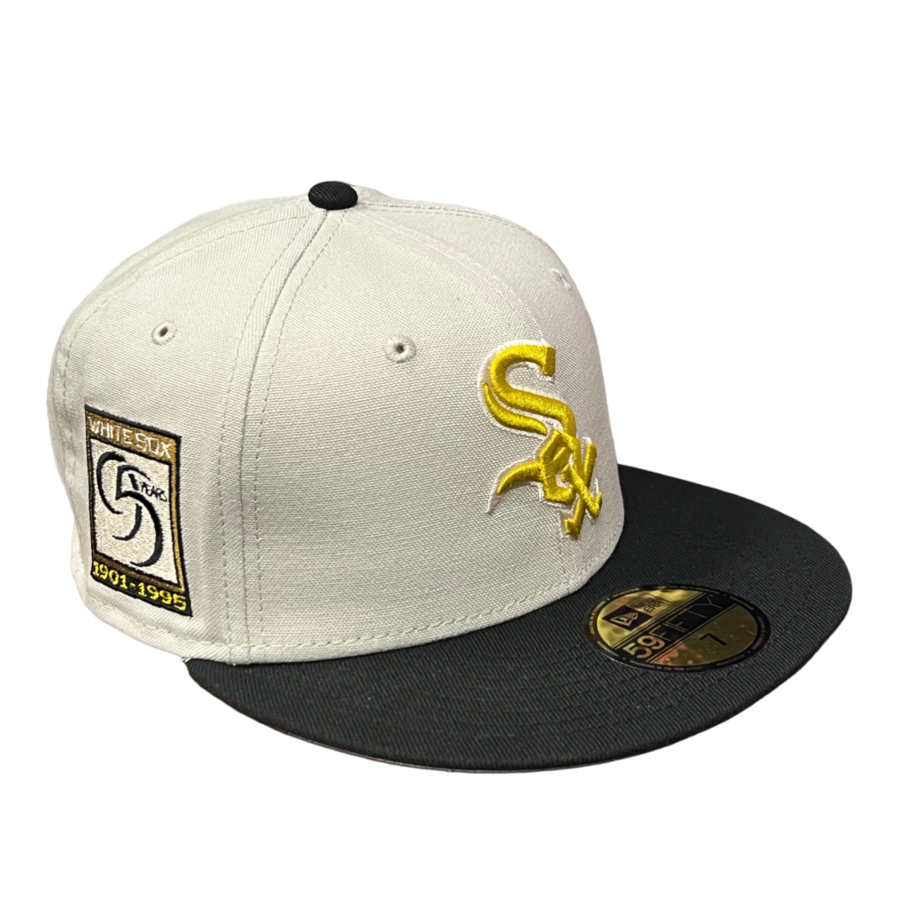 NewEra MLB Chicago White Sox 2 Tone Stone 95th Anniversary 59FIFTY Men's Fitted Hat