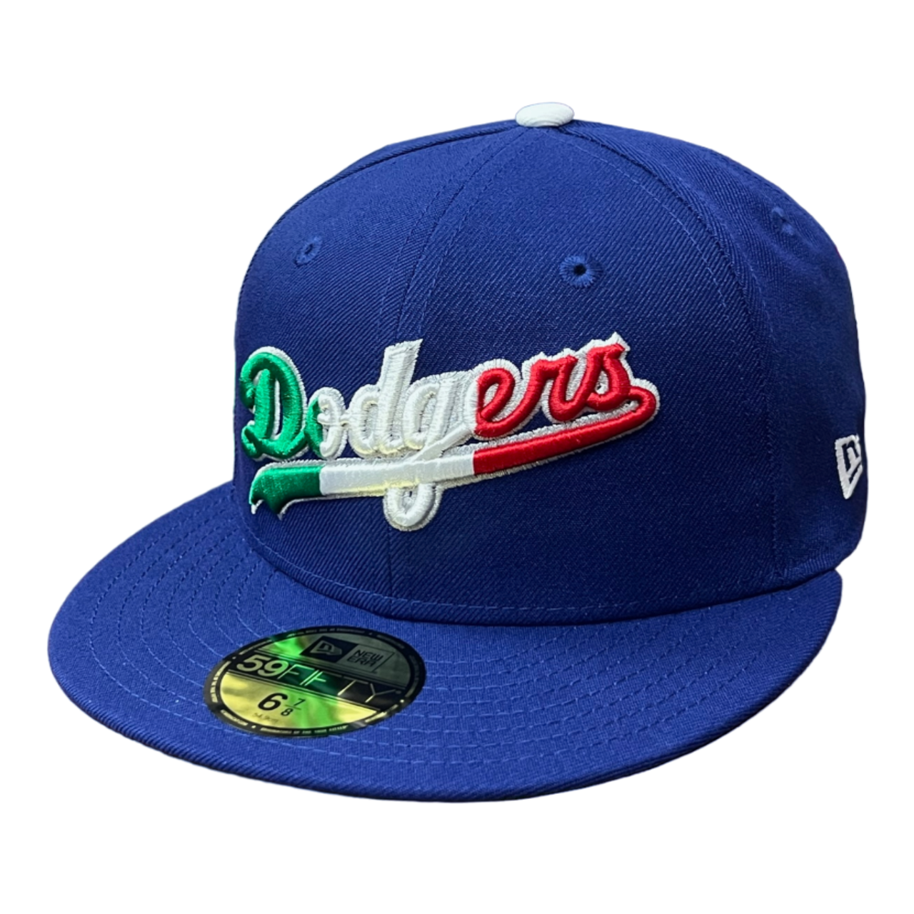 NewEra MLB Los Angeles Dodgers Script Logo Mexico Flag 59FIFTY Fitted Hat