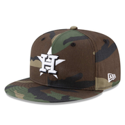 MLB Houston Astros H Camo Green 9FIFTY Men's Snapback Cap